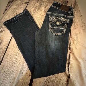 Maurices Dark Blue Boot Cut Jeans